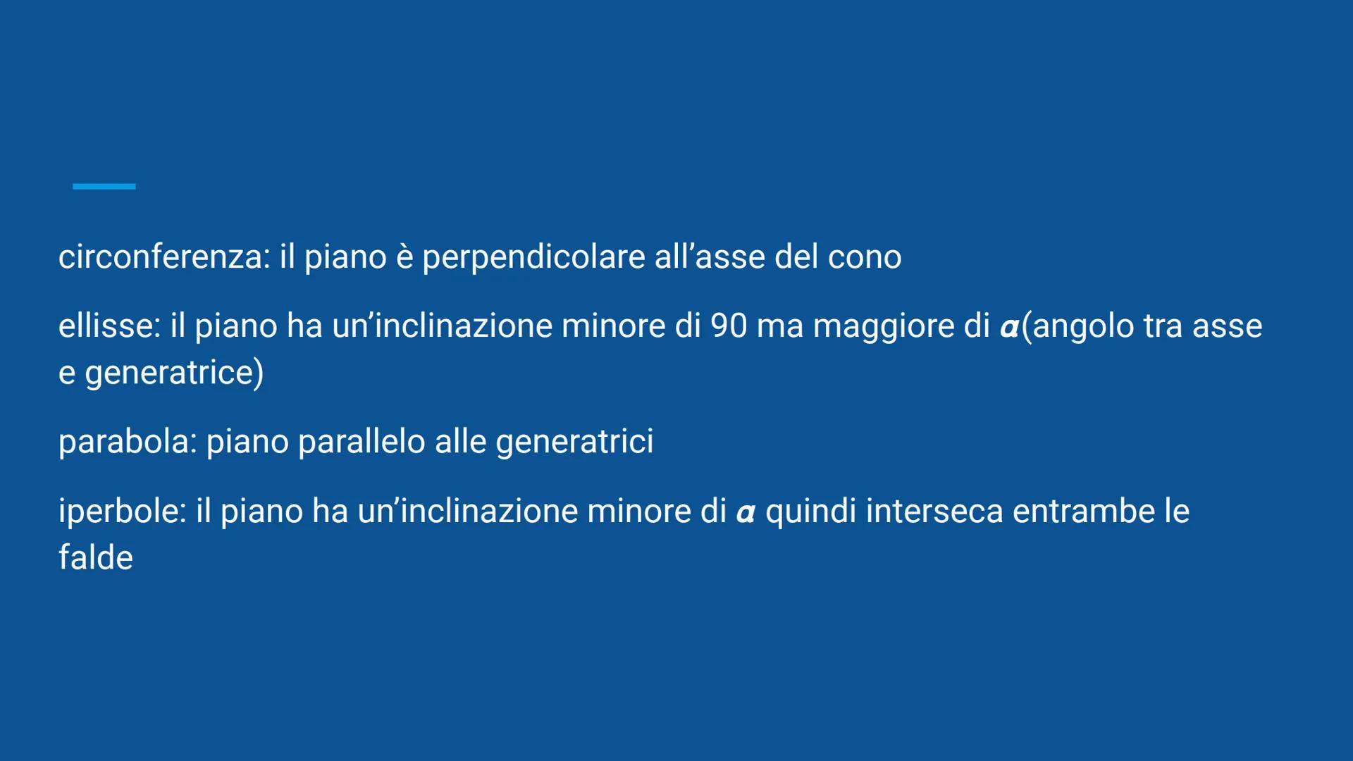 # LE CONICHE
circonferenza, parabola, ellisse e iperbole # LE CONICHE
La STORIA delle CONICHE
.........
Le coniche, o sezioni coniche son