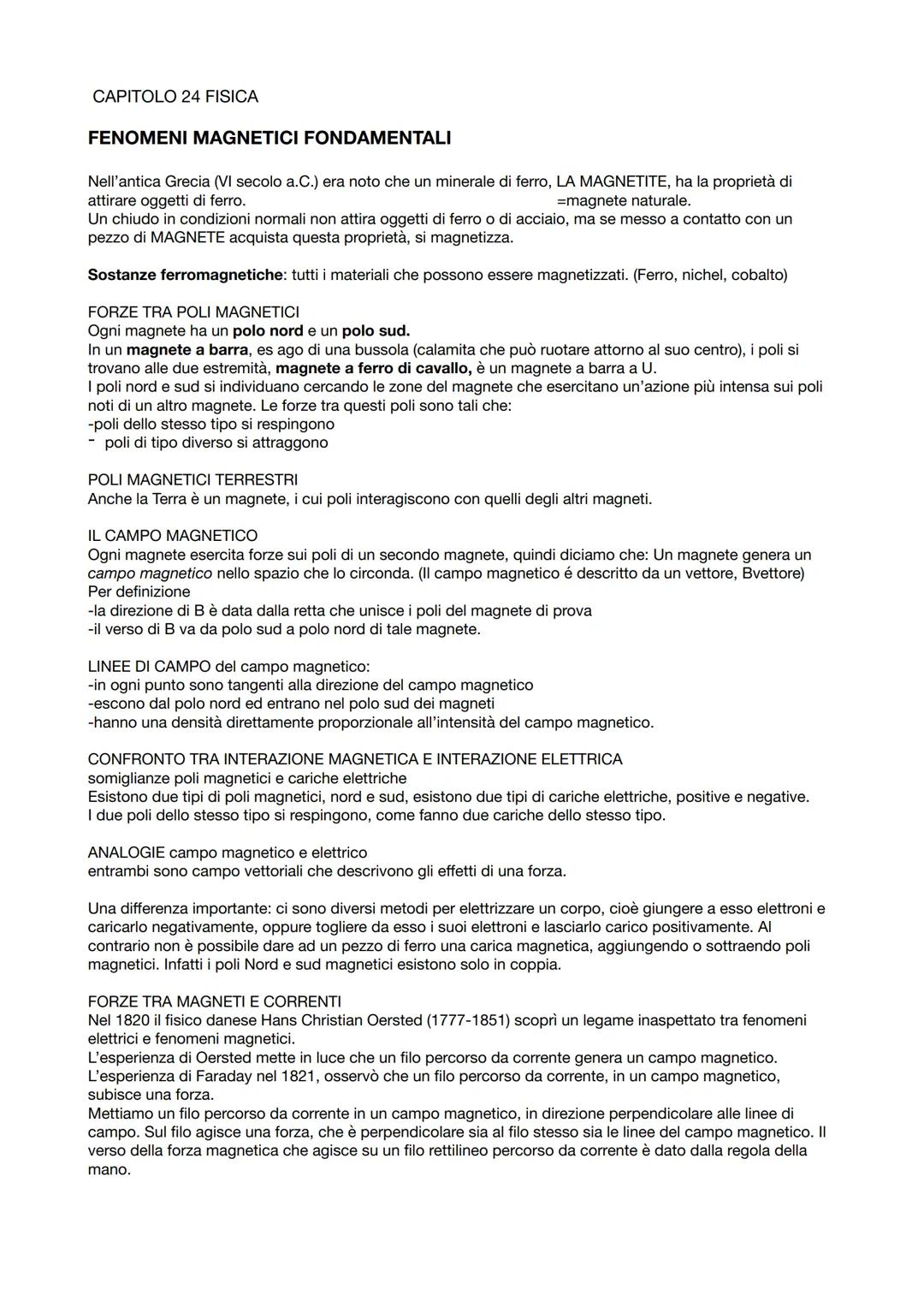 Fenomeni magnetici fondamentali