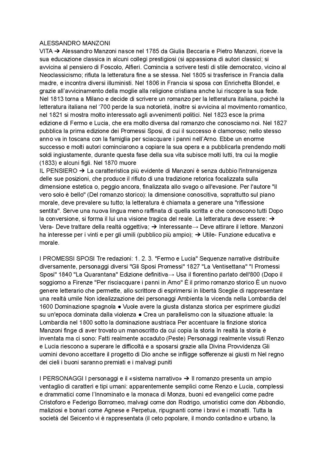 I PROMESSI SPOSI capitoli dall' 1 al 4