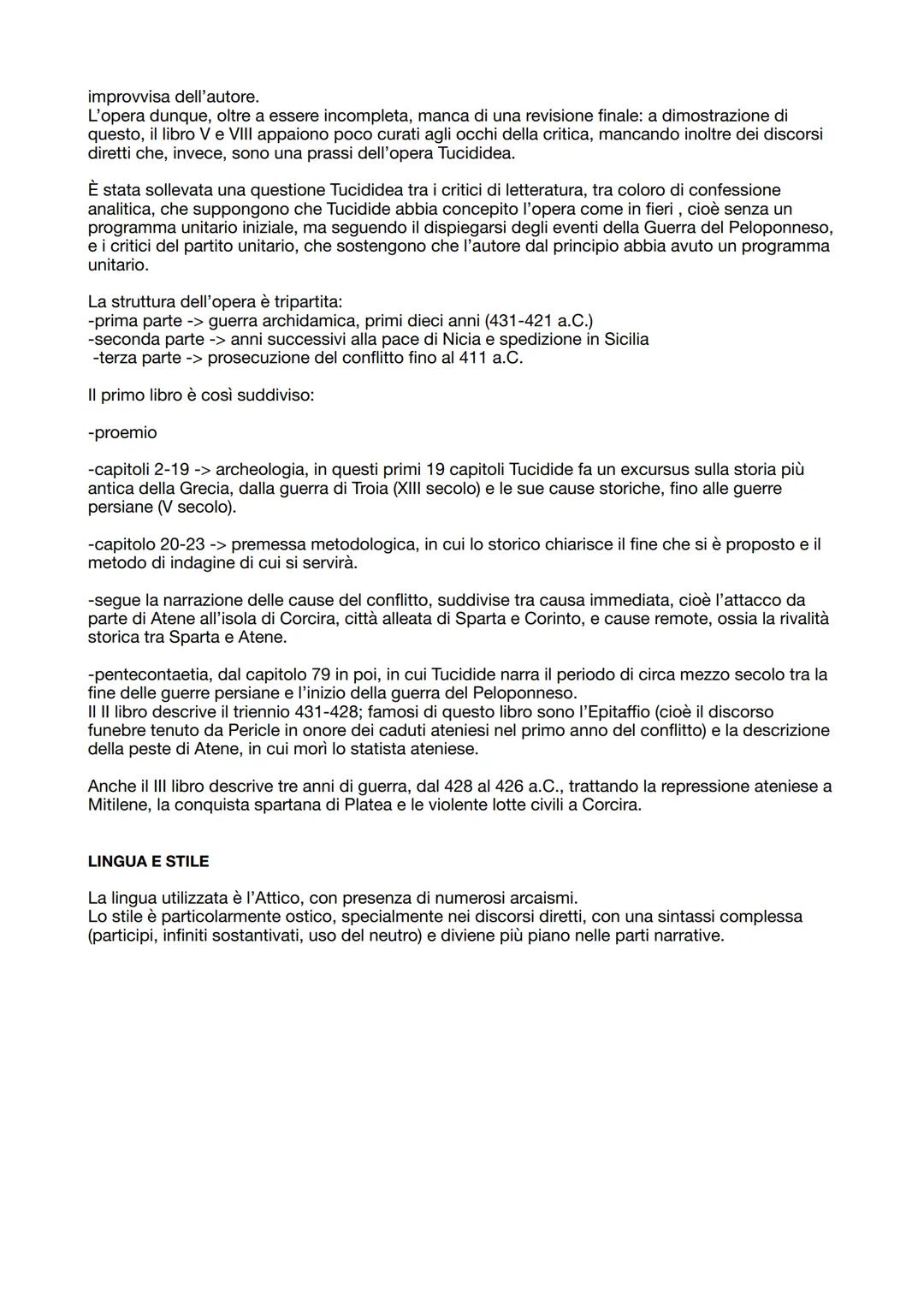 TUCIDIDE
Tucidide รจ il rappresentante piรน illustre del genere storiografico greco, in
quanto fu il primo a scrivere la storia in un modo ogg