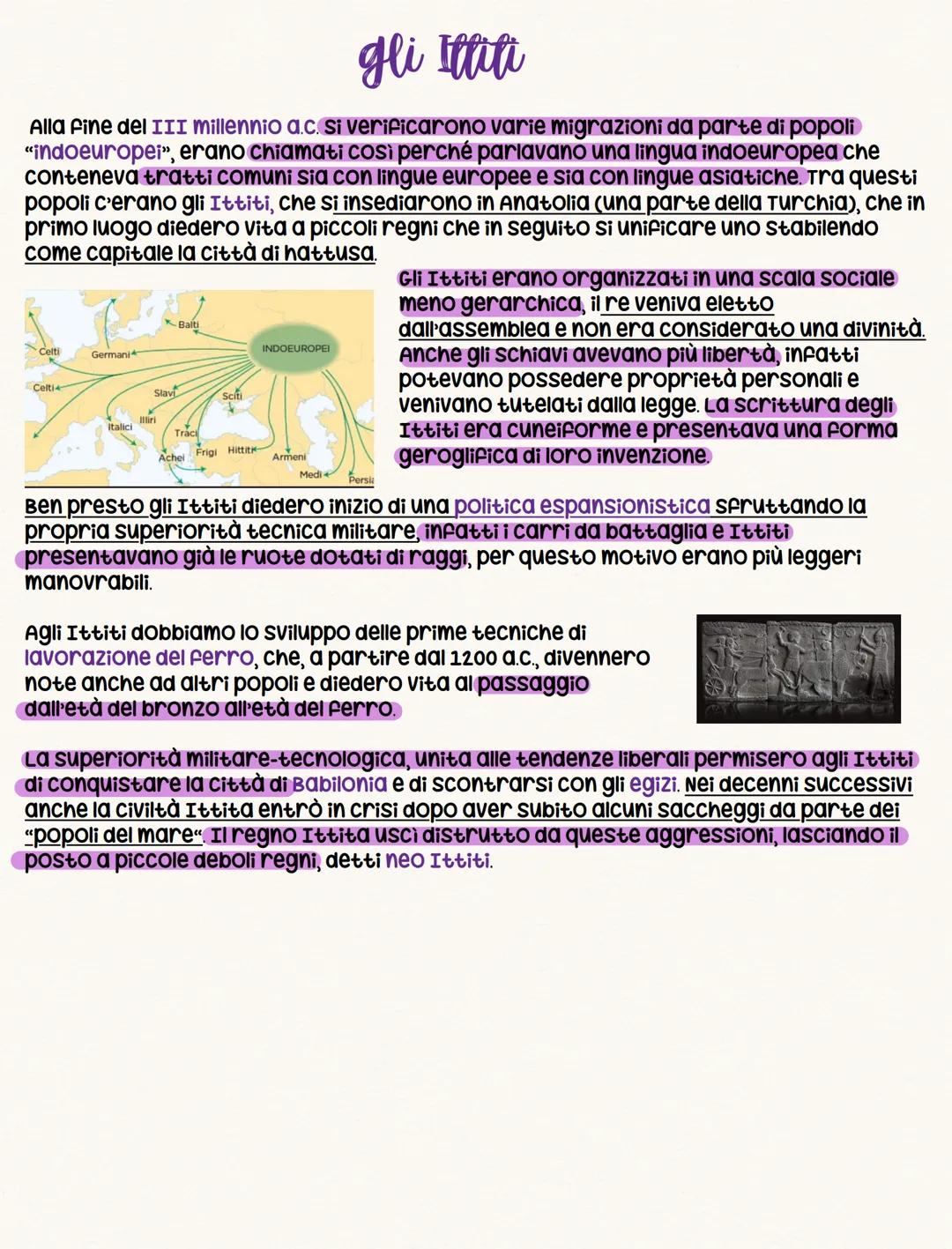 gli Ittifi
Alla fine del III millennio a.c. Si verificarono varie migrazioni da parte di popoli
"indoeuropei", erano chiamati così perché pa