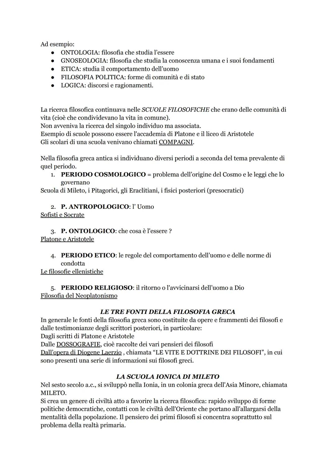 Verifica di filosofia
LE ORIGINI DELLA FILOSOFIA
La Filosofia, letteralmente "amore per il sapere" (dal greco philéin, amare, e sophía,
sapi