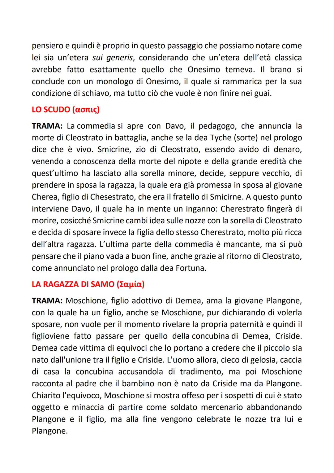 MENANDRO
Menandro visse a cavallo tra il IV e il III secolo a.C., quindi visse tra
l'Alessandrinismo e l'Ellenismo. Egli era un commediograf
