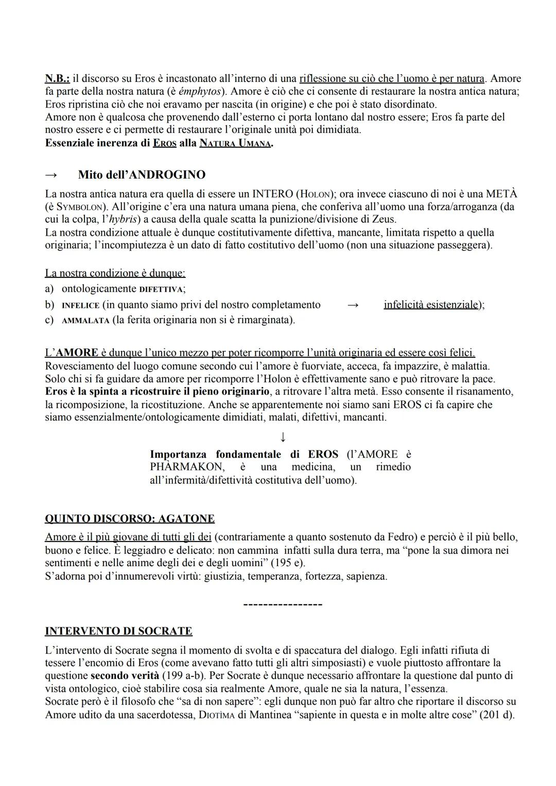 PLATONE (427-347 a.C.)
SIMPOSIO (385/384 a.C. ca.)
| STRUTTURA