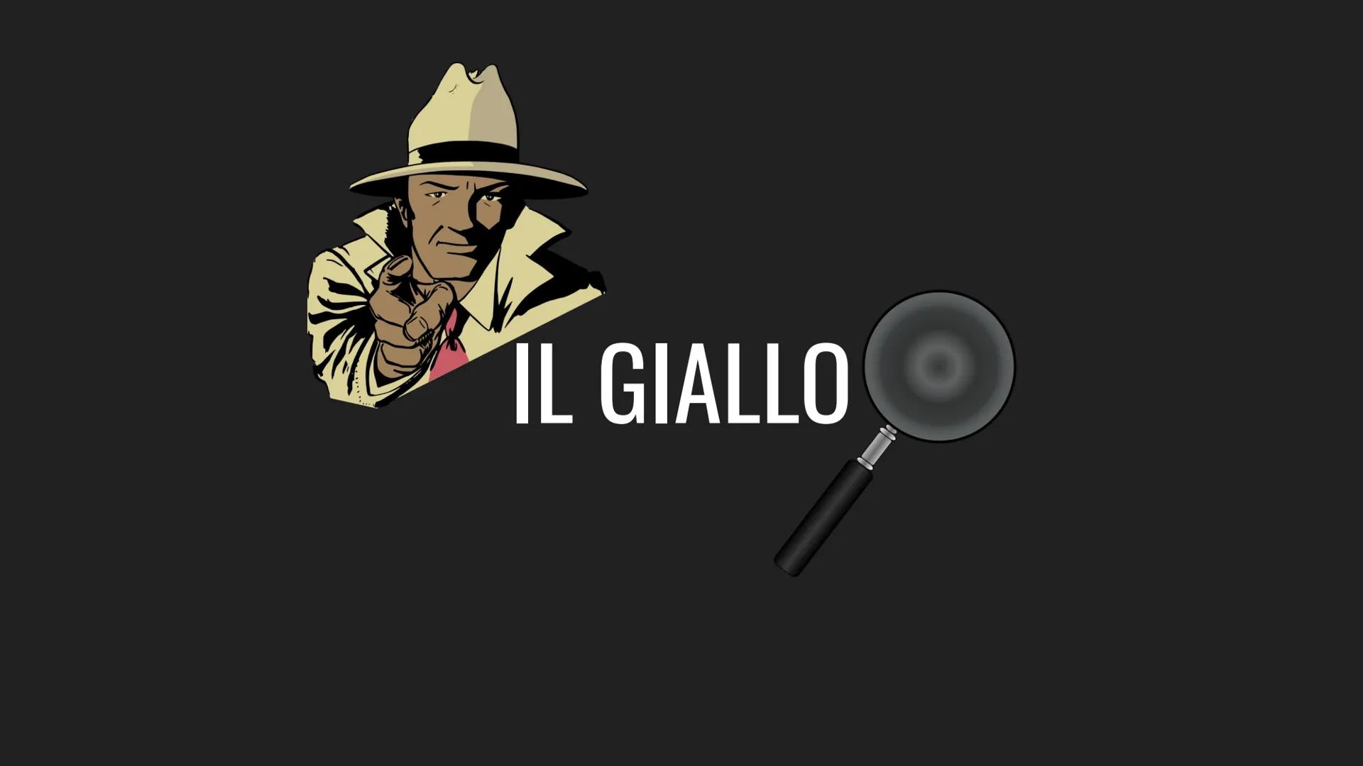 # IL GIALLO # CHE COS' E' IL GIALLO?
II racconto giallo è un testo narrativo che ruota attorno a tre principali ingredienti:
- crimine(omi