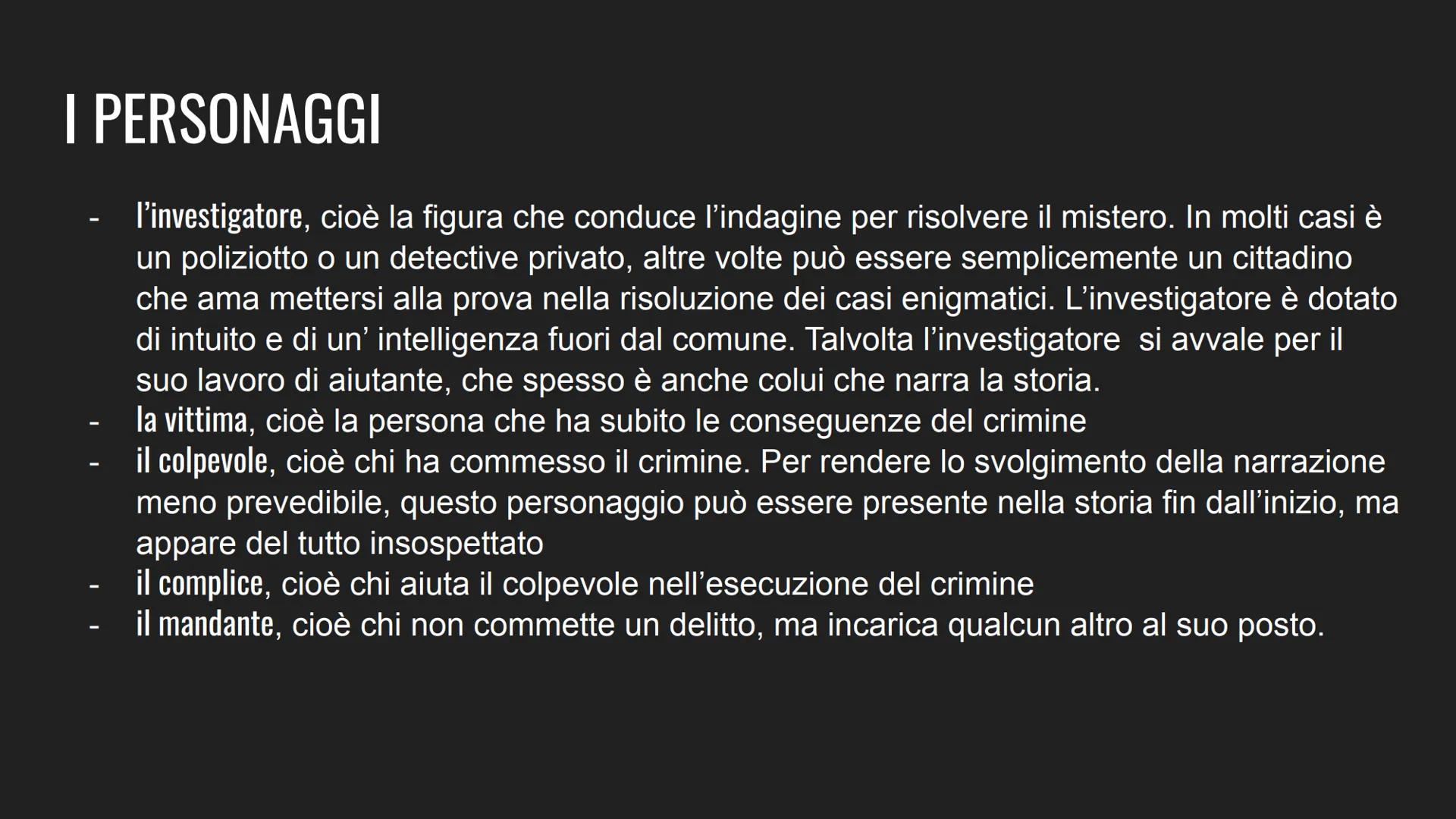 # IL GIALLO # CHE COS' E' IL GIALLO?
II racconto giallo è un testo narrativo che ruota attorno a tre principali ingredienti:
- crimine(omi