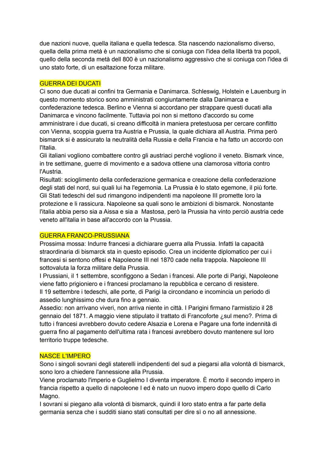 LA PRUSSIA
C'era una confederazione germanica e l'egemonia all'interno della confederazione era quella
dell'Austria. Lo stato più forte di q
