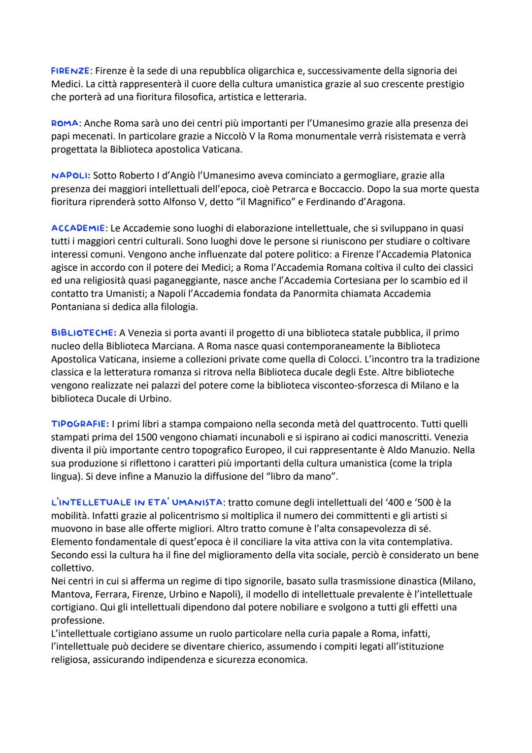 RINASCIMENTO E UMANESIMO
Quest'età sul piano storico, è compresa tra il medioevo e l'età moderna, che convenzionalmente si
fa iniziare con l