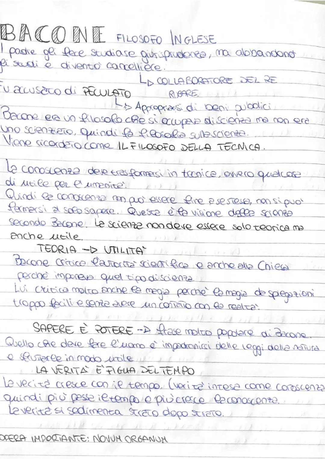 # BACONE FILOSOFO INGLESE
I padre gli fece studiase giurisprudenza, ma abbandono.
gli studi e divento cancelliece.
Fu accusato di PECULATO
L