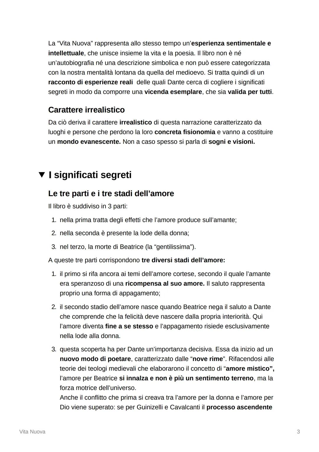 # Vita Nuova
▼ La genesi dell'opera
Firenze era un ambiente culturale molto ricco di fermenti in cui coesistevano
varie correnti poetiche: