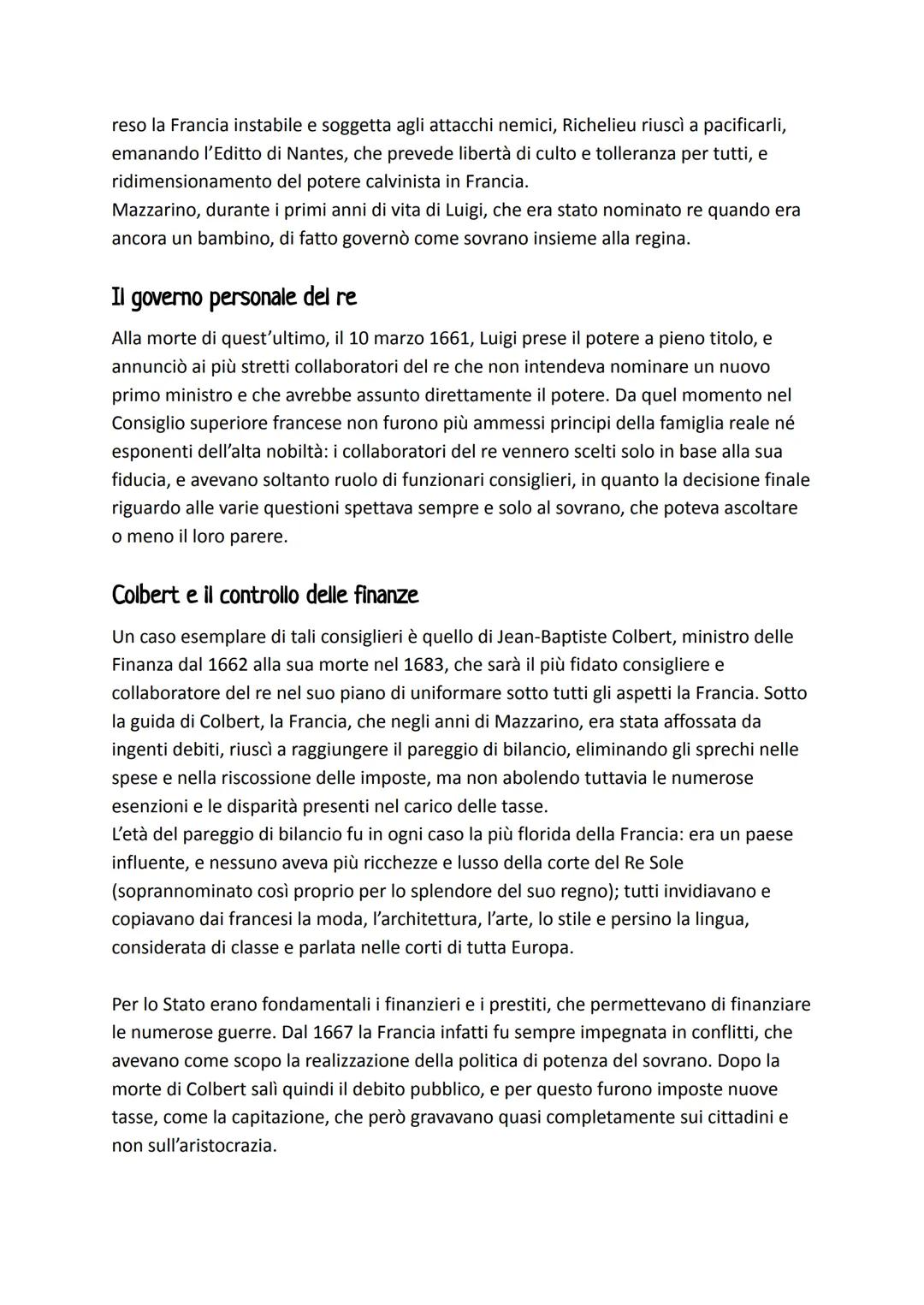 # L'ASSOLUTISMO IN FRANCIA: LUIGI XIV
1. Cos'รจ l'assolutismo
Nell'assolutismo il potere statale รจ incentrato nelle mani del sovrano: รจ la
