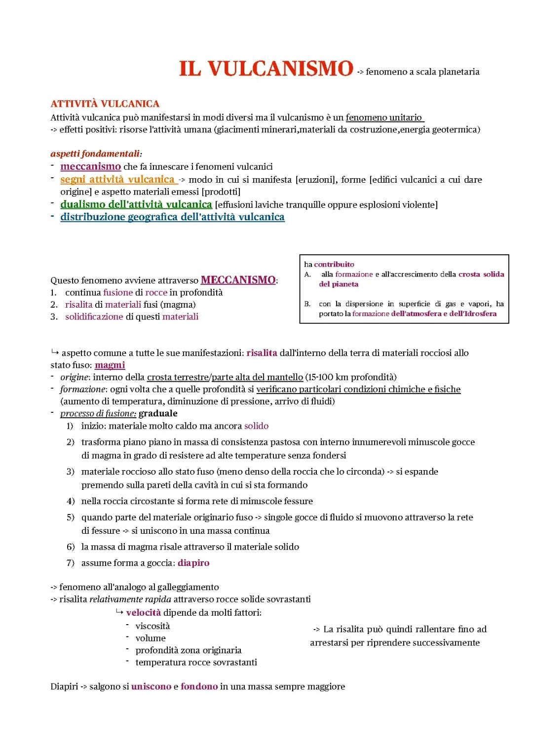 vulcanismo, terremoti e tettonica