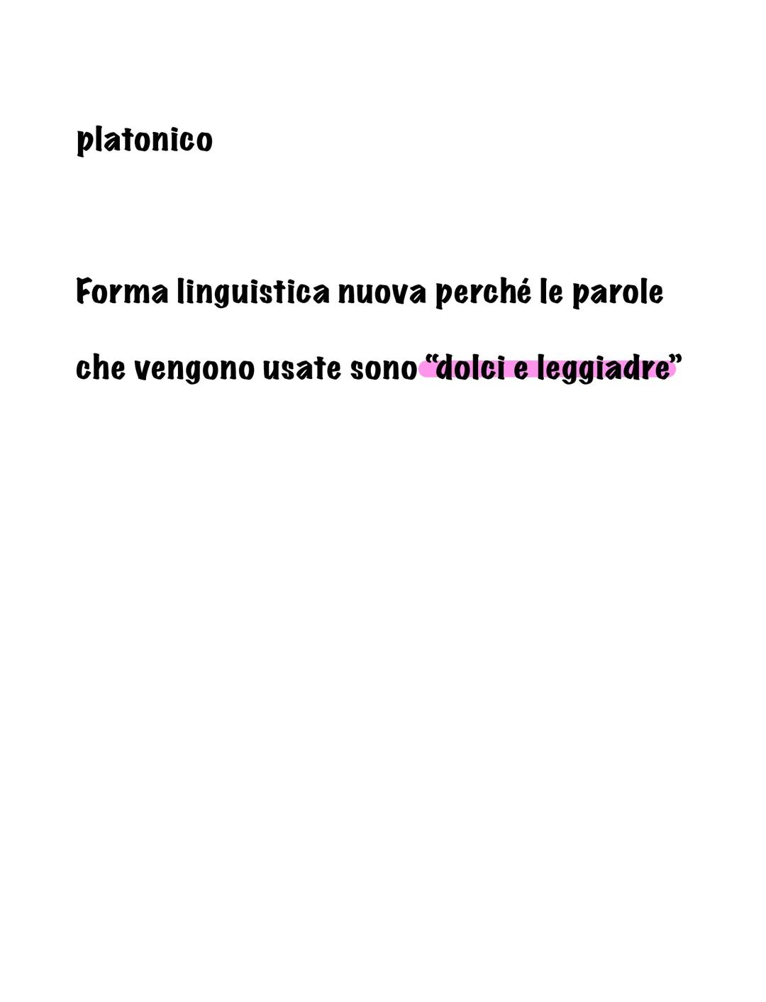 Il Dolce Stil Novo
Primo grande movimento colturale
letterario nato a Bologna con Guido
Guinzelli e si sviluppa in Toscana (in
particolare a