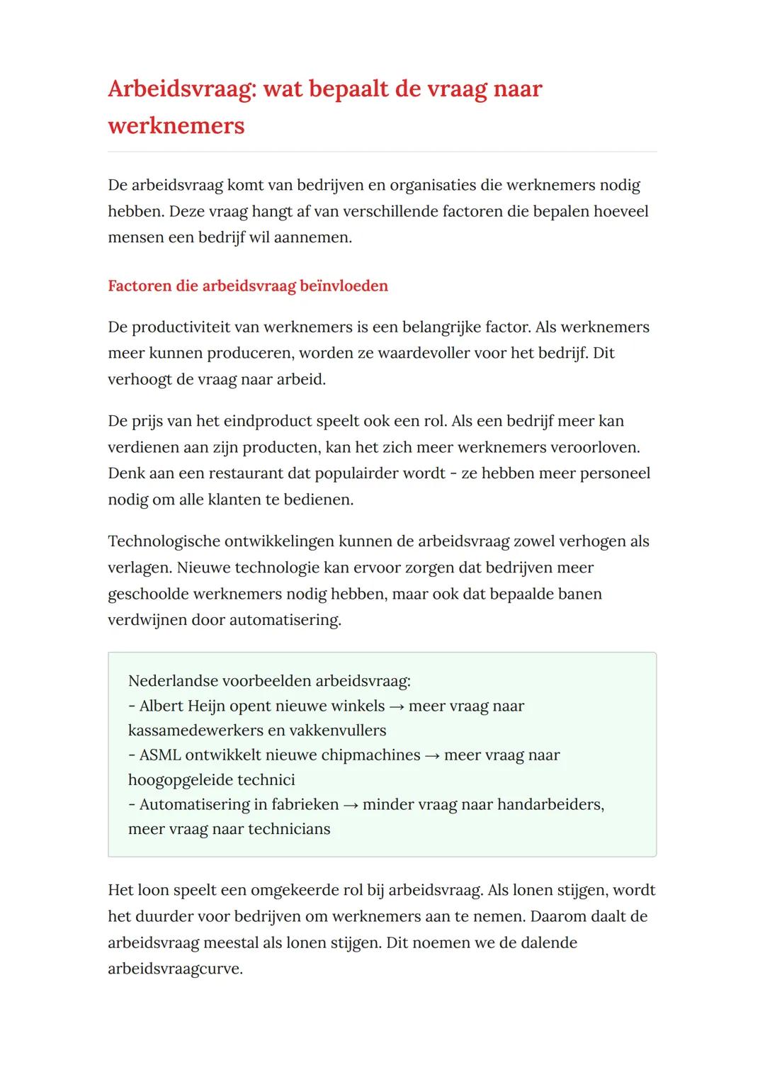 Arbeidsmarkt: vraag en aanbod
in de Nederlandse economie
Hoe vraag en aanbod werken op de Nederlandse arbeidsmarkt
Economie Grade 10 Nethe
