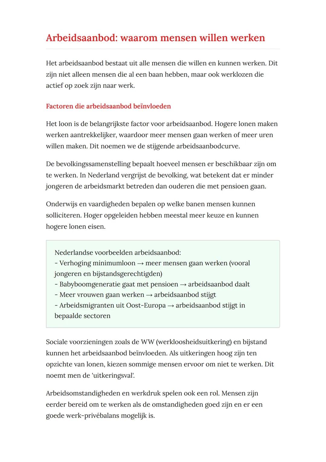 Arbeidsmarkt: vraag en aanbod
in de Nederlandse economie
Hoe vraag en aanbod werken op de Nederlandse arbeidsmarkt
Economie Grade 10 Nethe