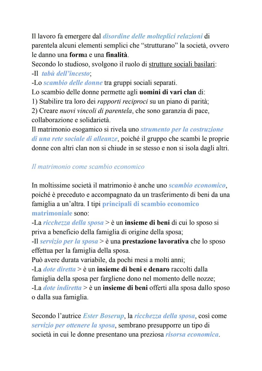 FAMIGLIA, PARENTELA E GENERE
1. Le relazioni di parentela
Le relazioni di parentela sono un fenomeno universale.
In tutte le società umane l