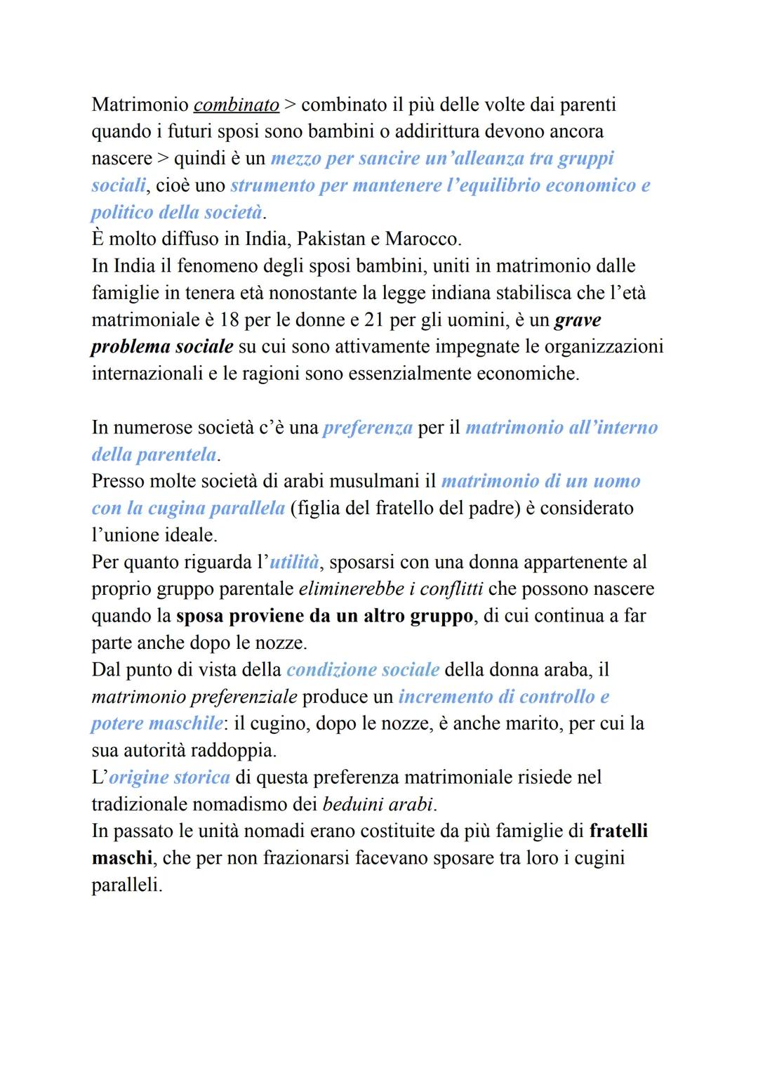 FAMIGLIA, PARENTELA E GENERE
1. Le relazioni di parentela
Le relazioni di parentela sono un fenomeno universale.
In tutte le società umane l