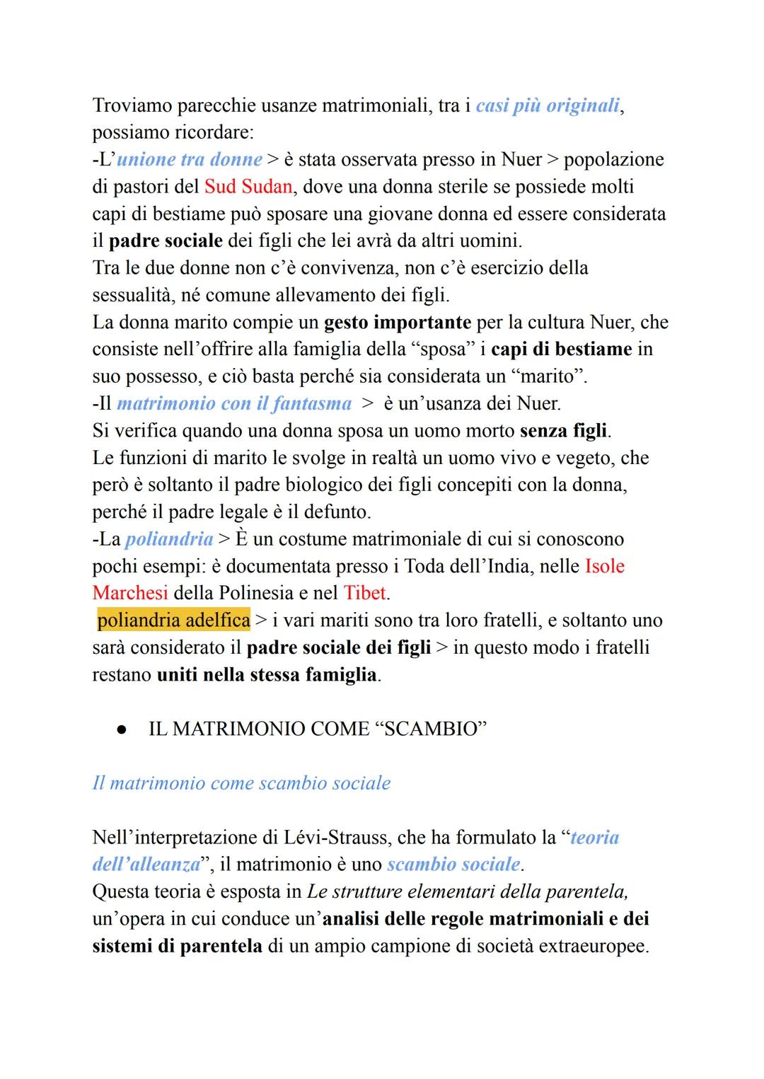 FAMIGLIA, PARENTELA E GENERE
1. Le relazioni di parentela
Le relazioni di parentela sono un fenomeno universale.
In tutte le società umane l