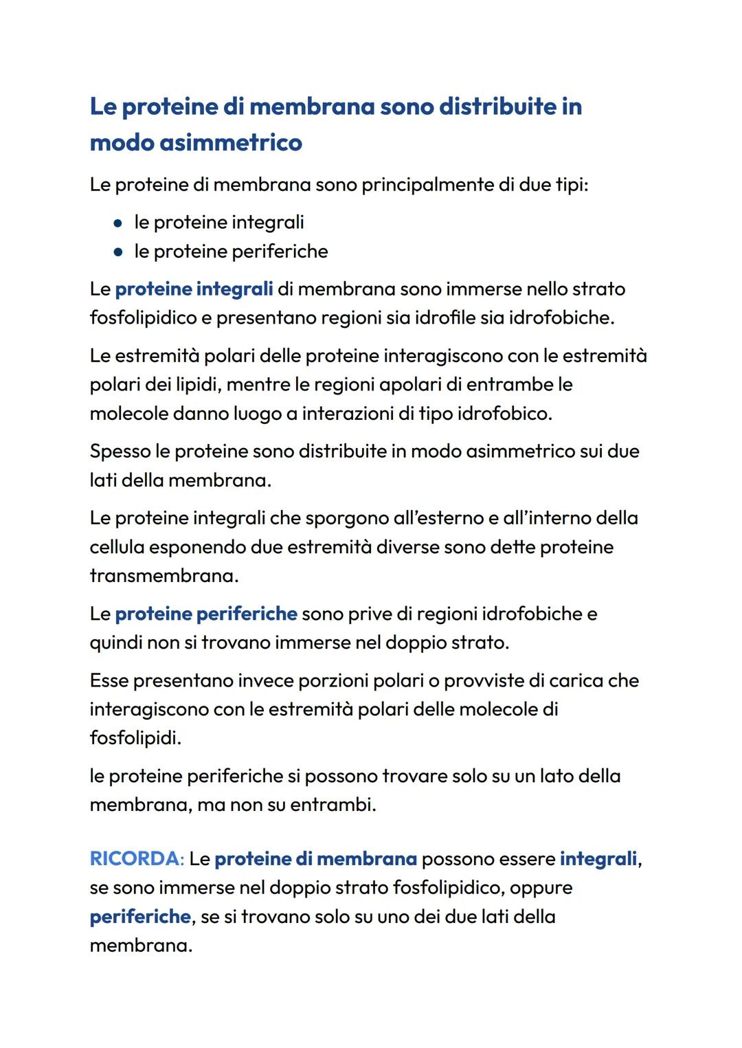 # Struttura della membrana
## Il modello a mosaico fluido
le cellule sono delimitate da membrane biologiche che
condividono la medesima or