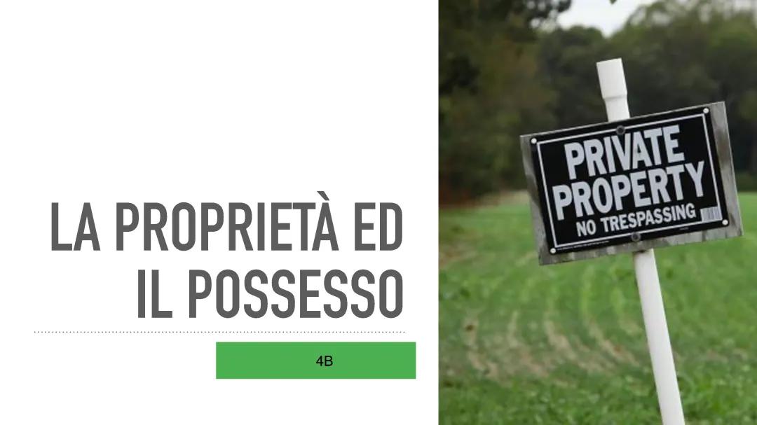 La proprietà-diritto-