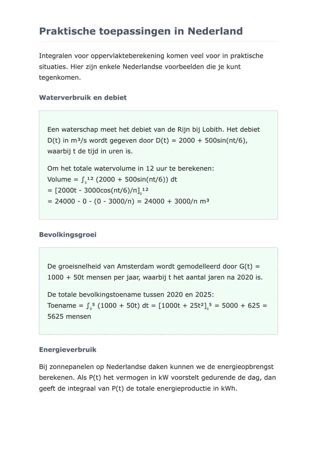 Integreren: Oppervlakte
onder en tussen grafieken
Berekenen van oppervlaktes met integralen en praktische
toepassingen
Wiskunde B
Grade 12