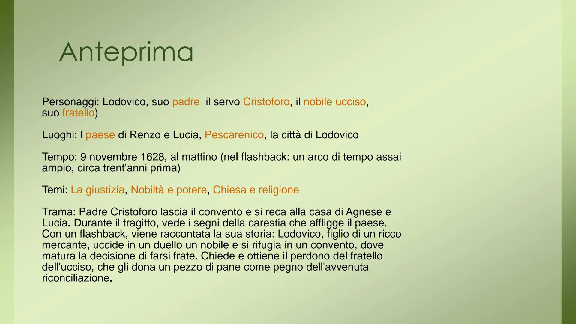 I PROMESSI SPOSI di Alessandro Manzoni
CAPITOLO
Capitolo IV .
Introduzione
"Lodovico non aveva mai, prima d'allora,
sparso sangue;
e, benché
