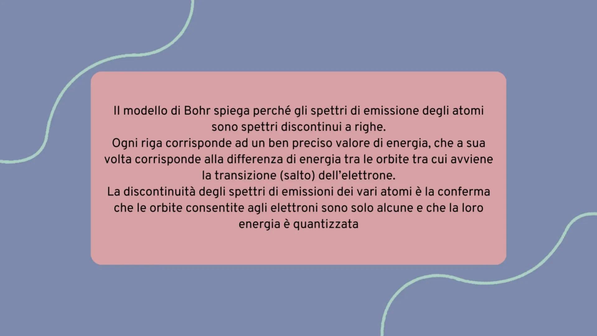 Atomo
quantomeccanico Superamento del modello di
Rutherford
I punti deboli:
• In contrasto con le leggi della fisica classica "particelle ca