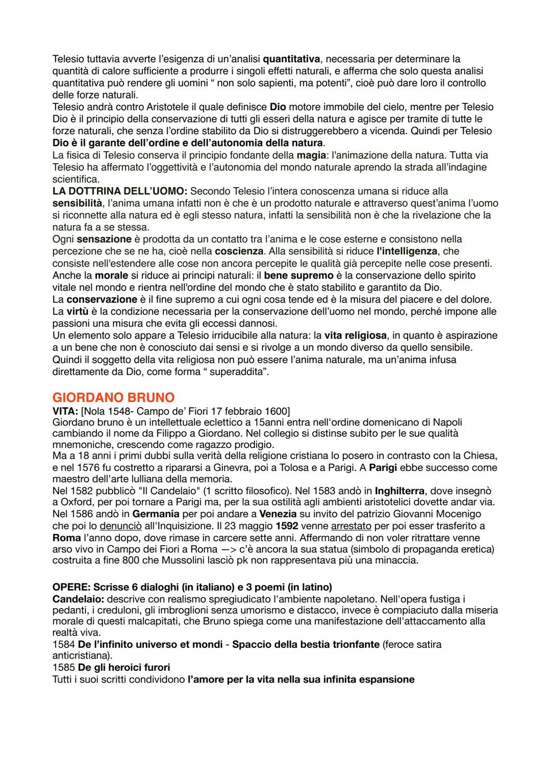 # RINASCIMENTO E NATURALISMO
L'INTERESSE PER LA NATURA: Nel Rinascimento l'uomo si comprende come parte del mondo,
da una parte si distingu