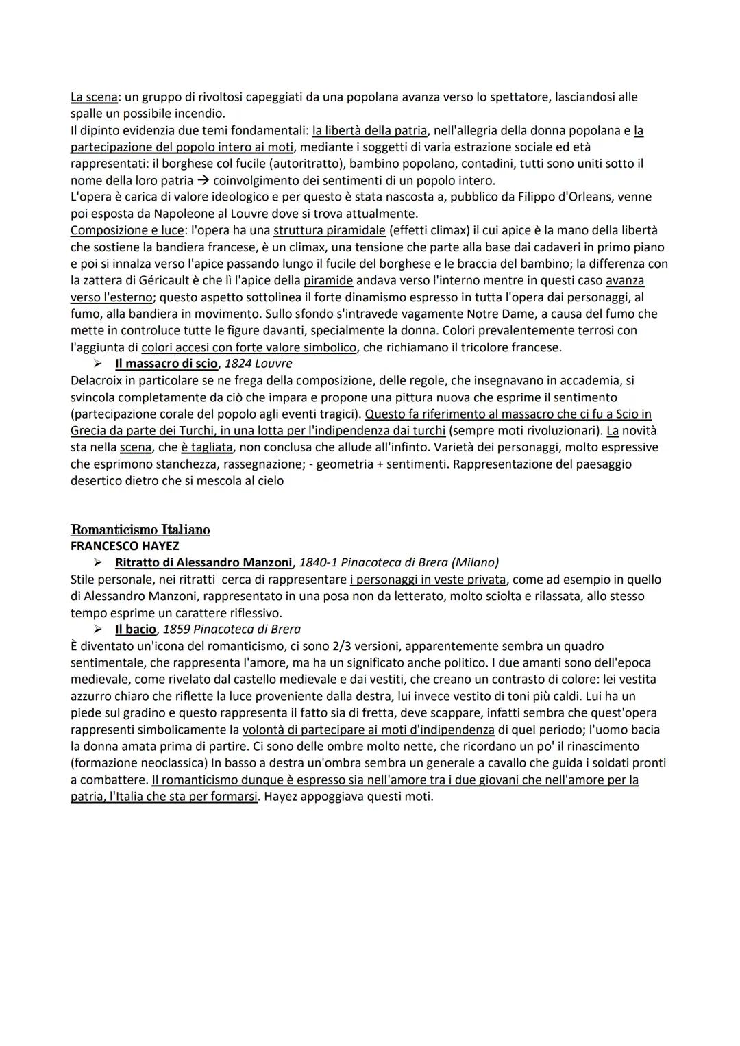 IL ROMANTICISMO
Il romanticismo è un movimento che coinvolge tutti gli ambiti del sapere: artistico, musicale, culturale e
letterario che si