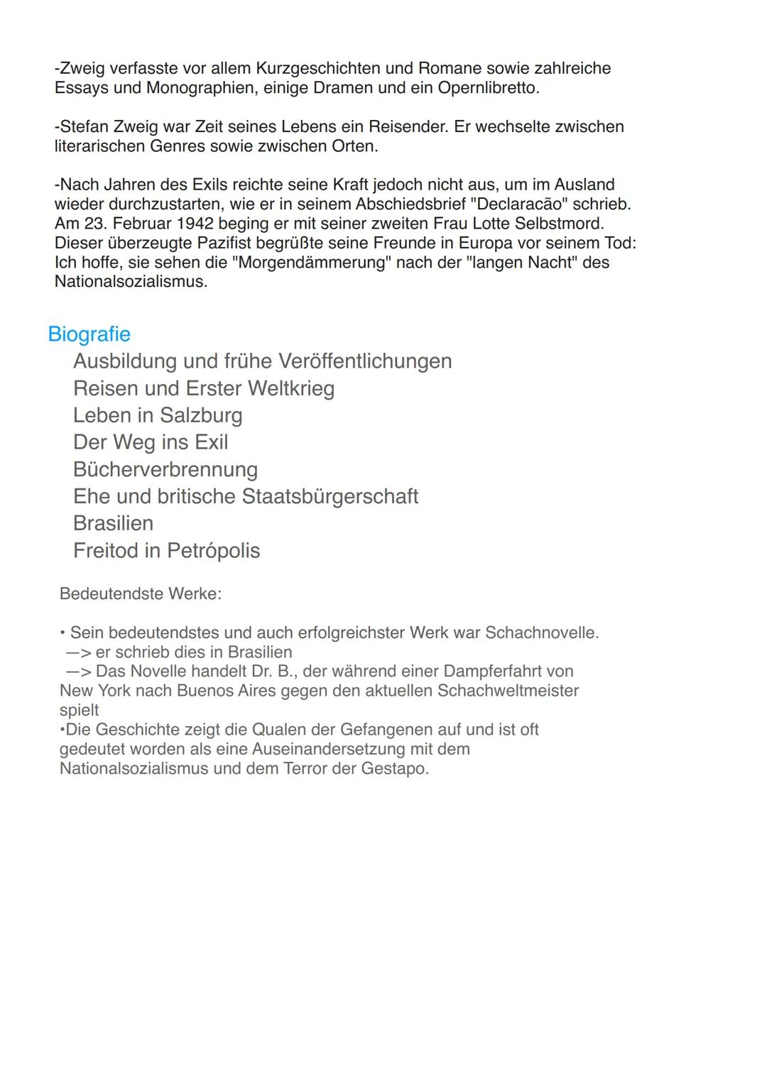 # Stefan Zweig
Wer war Stefan Zweig ?
Stefan Zweig war ein Schriftsteller aus Österreich, er
lebte von 1881 bis 1942.
Er liebte das Schre