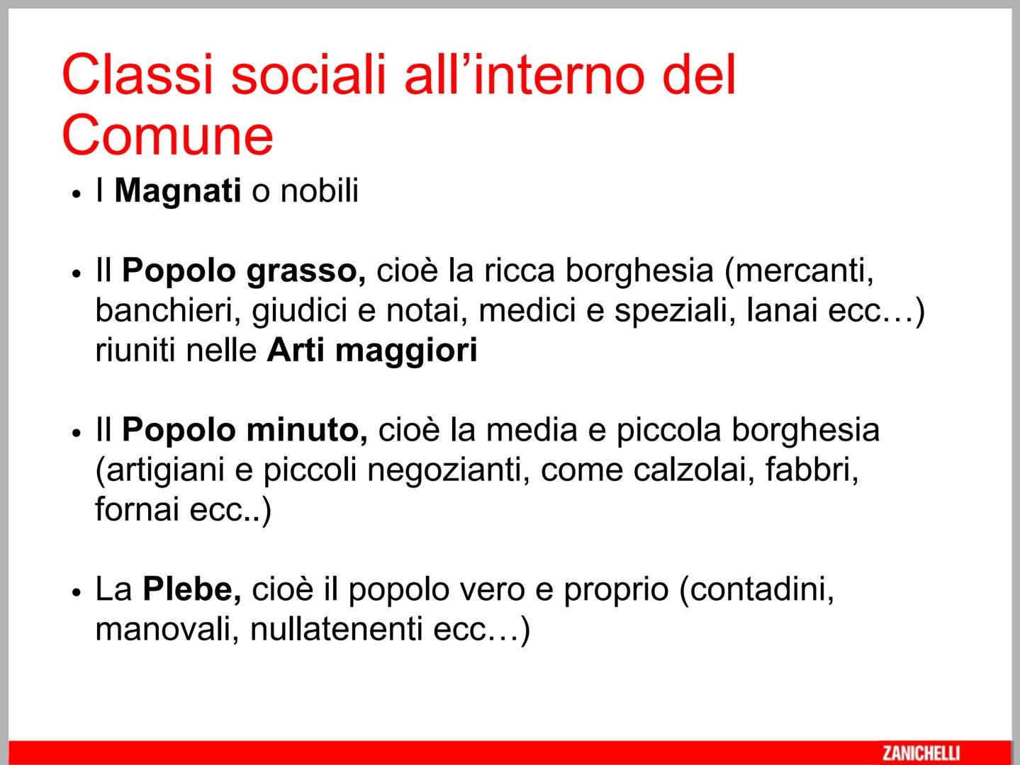 L'Italia comunale e
l'Impero
Barbero, Frugoni, Sclarandis, Noi di ieri, noi di domani vol. 1 © Zanichelli editore 2021
ZANICHELLI La nascita