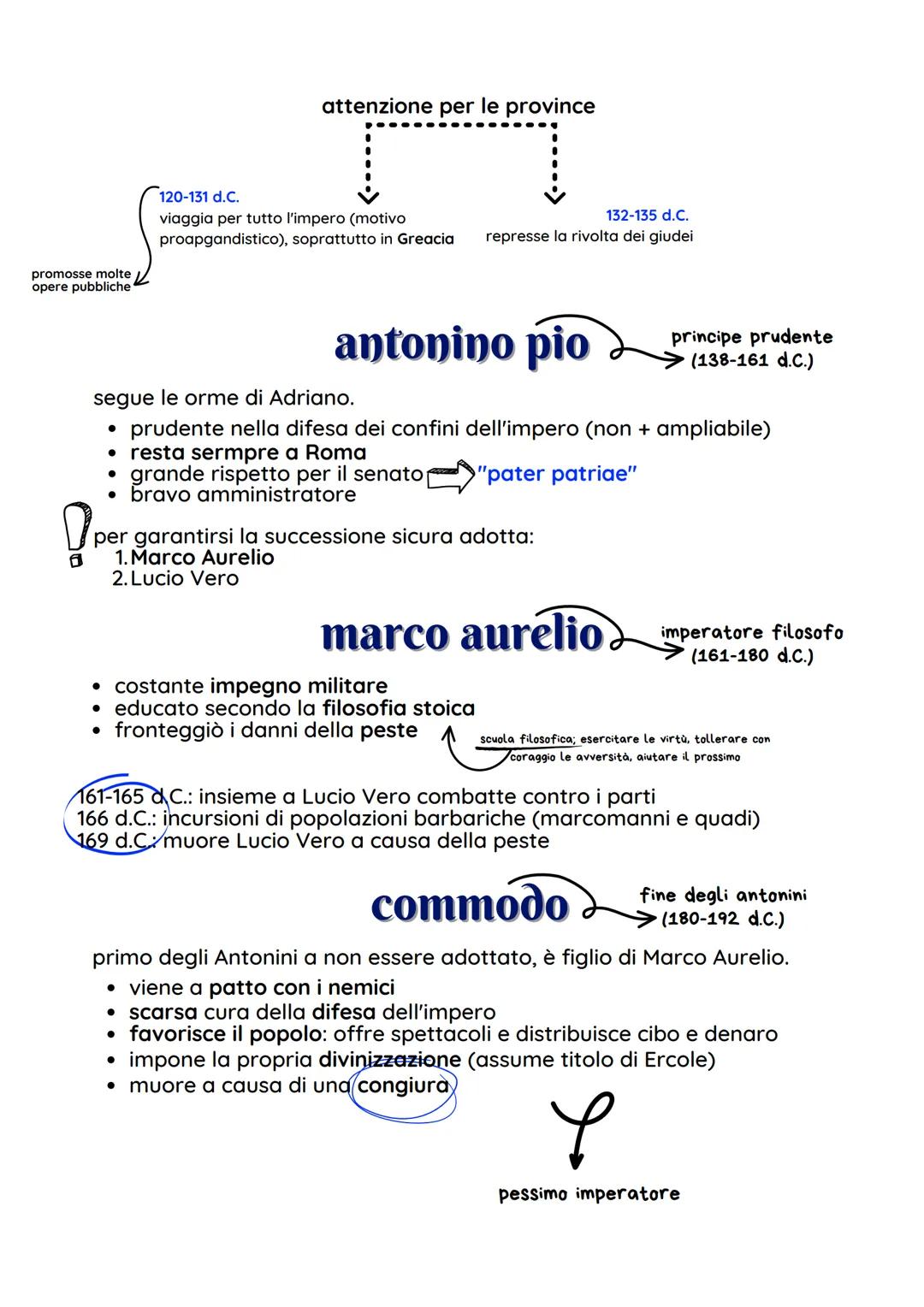 # antonini
(96-192 d.C.) periodo d'oro
Dopo l'assassinio di Domiziano (96 d.C.) gli succedette Nerva (96-98
d.C.), gradito dall'aristocrazi