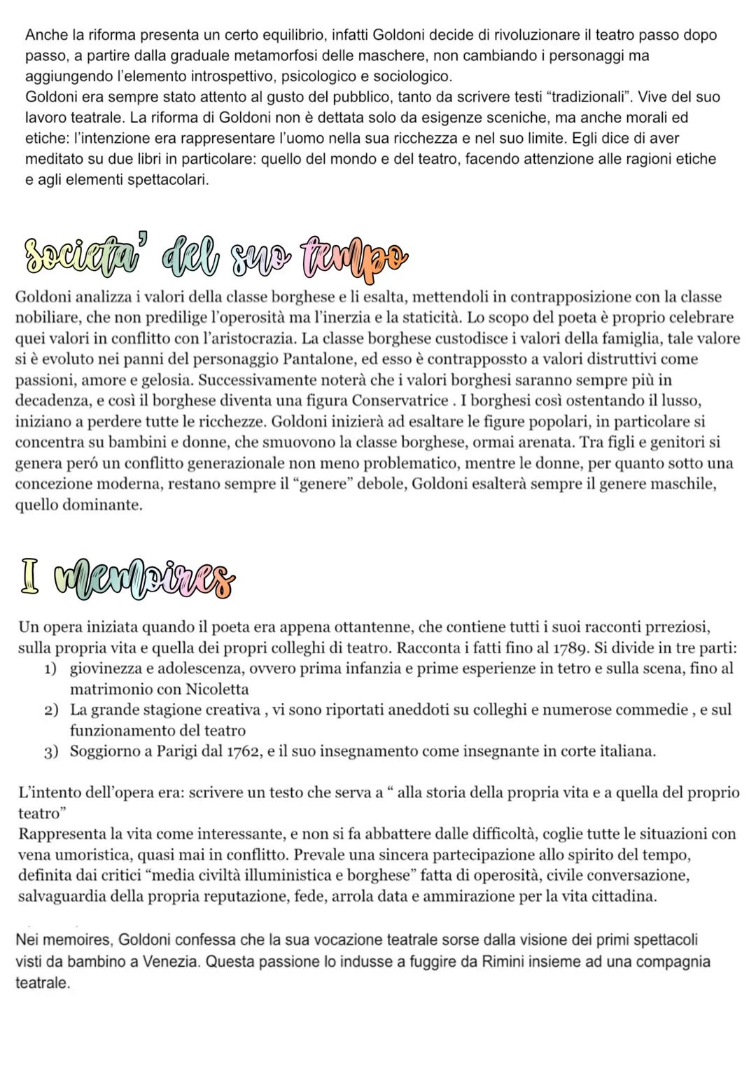 # Goldoni
Nasce a Venezia nel 1707 in una famiglia importante, il padre era un medico. Fin da piccolo viaggiava
fra il lavoro del padre e g