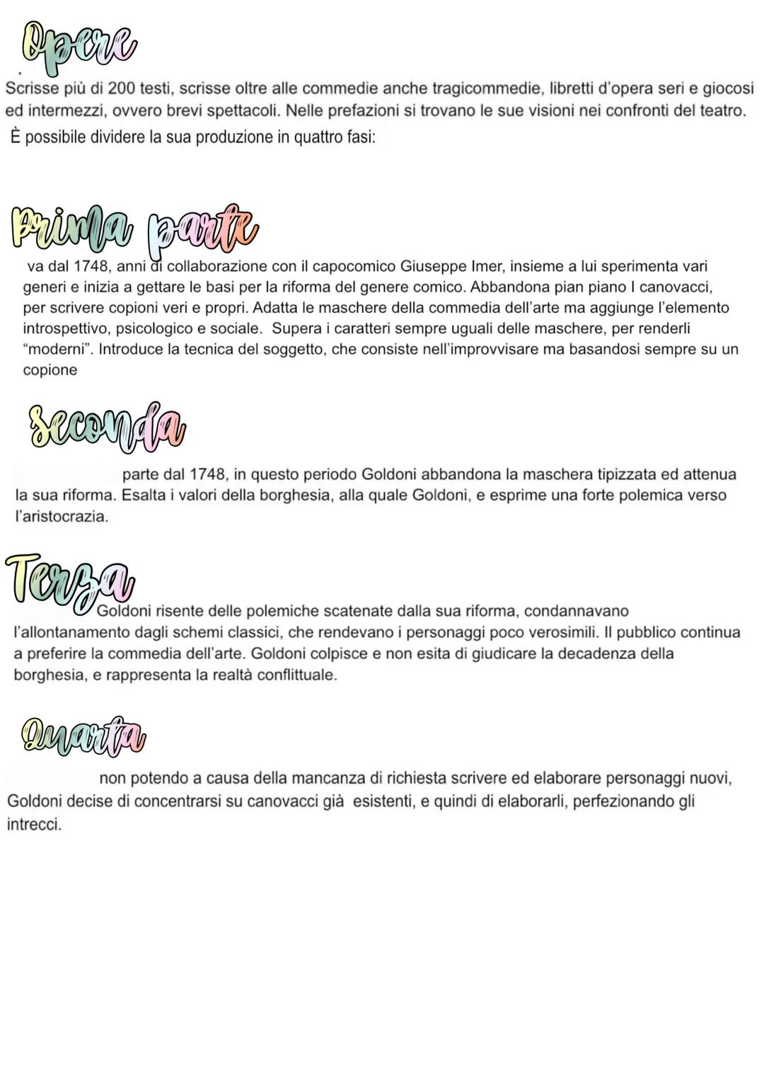 # Goldoni
Nasce a Venezia nel 1707 in una famiglia importante, il padre era un medico. Fin da piccolo viaggiava
fra il lavoro del padre e g