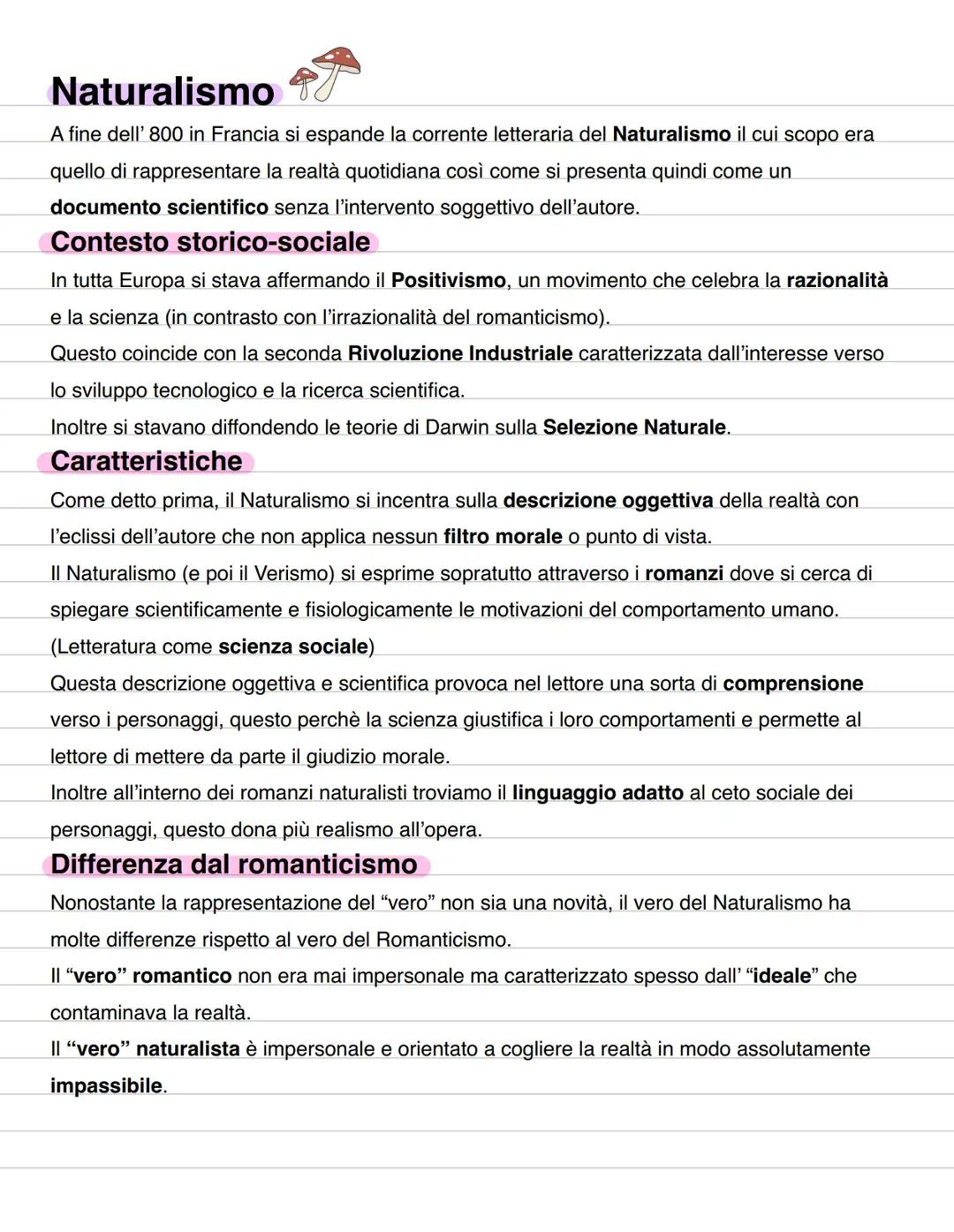 Naturalismo e Verismo