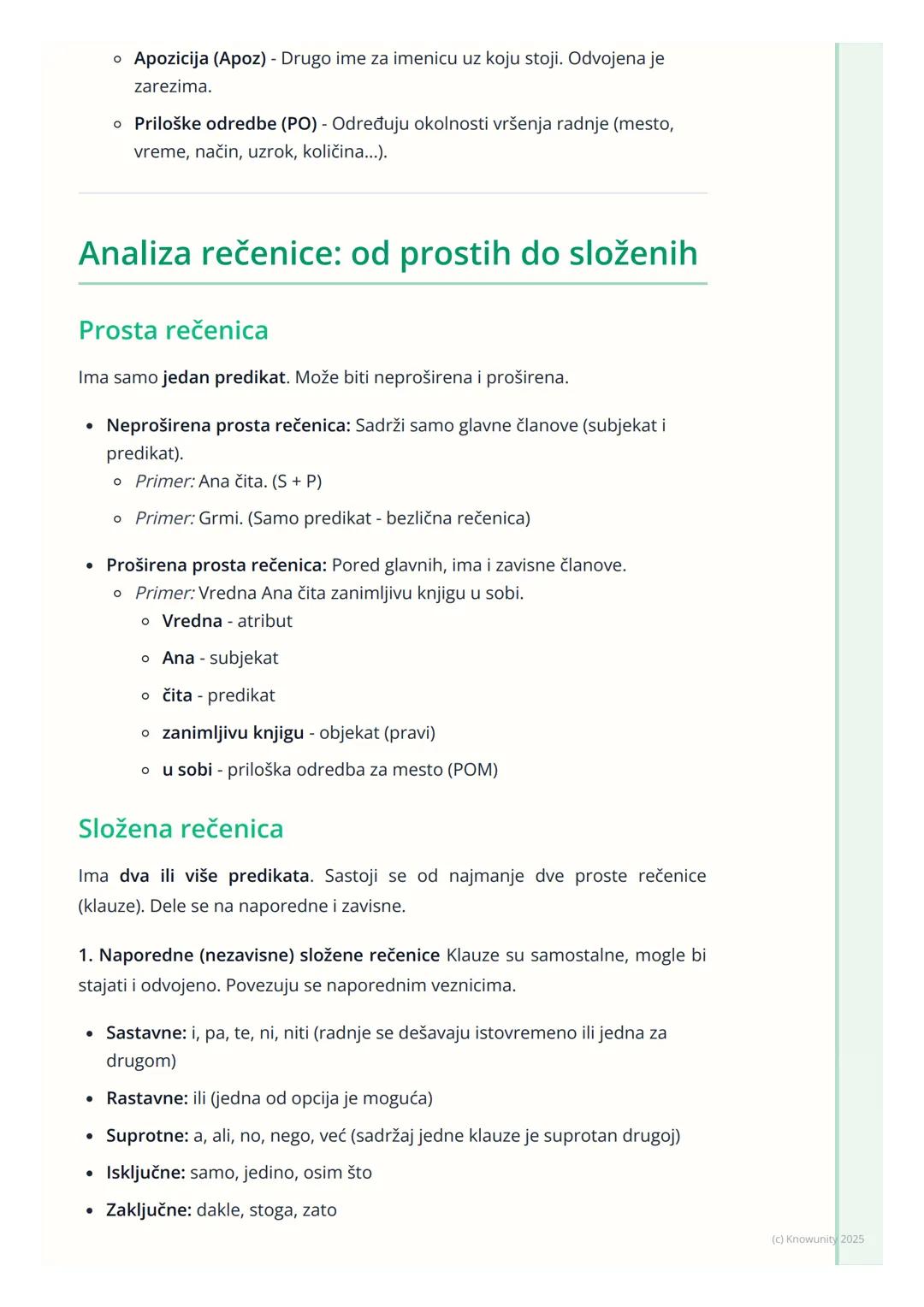 # Sintaksa (Nauka o rečenici)
Uvod u sintaksu
Sintaksa je deo gramatike koji proučava rečenicu. Bavi se time kako se reči
povezuju u veće