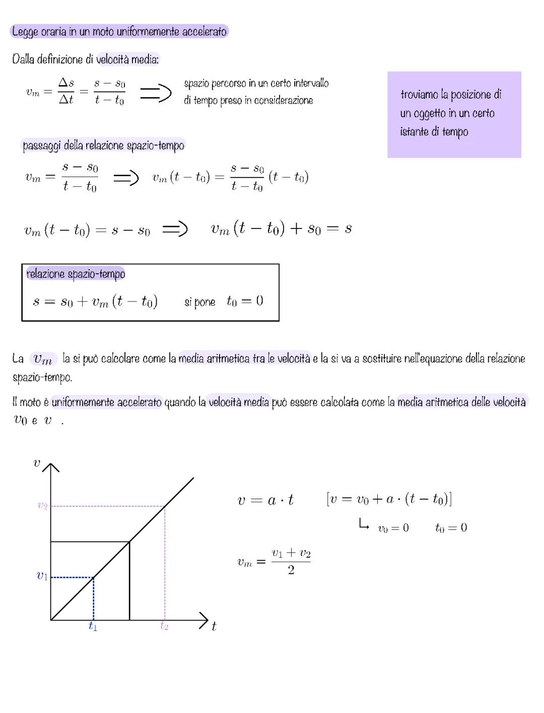 Moto uniformemente uniformemente accelerato