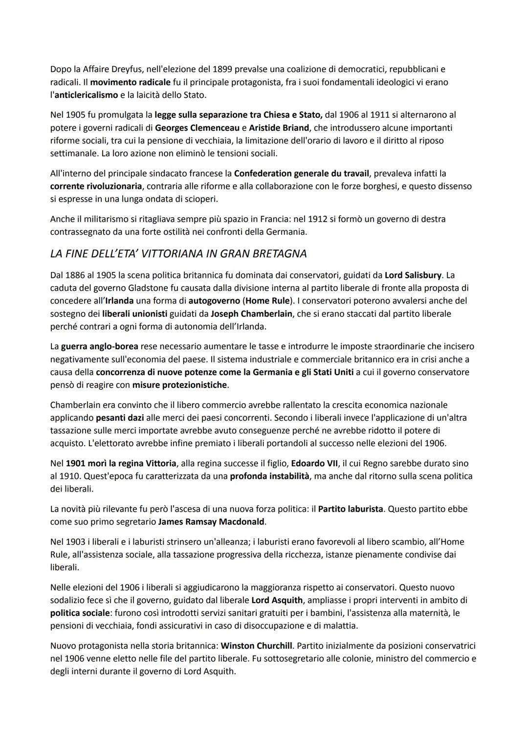 # VECCHI IMPERI E POTENZE NASCENTI
LA GERMANIA DI GUGLIELMO II
Cambio dell'indirizzo politico tedesco, in coincidenza con l'ascesa al tron