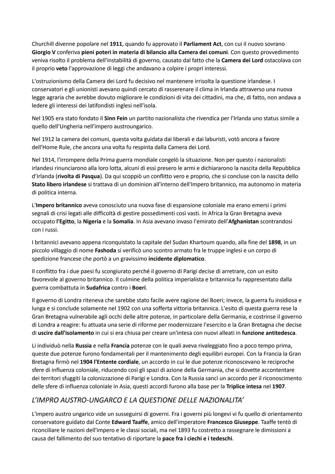 # VECCHI IMPERI E POTENZE NASCENTI
LA GERMANIA DI GUGLIELMO II
Cambio dell'indirizzo politico tedesco, in coincidenza con l'ascesa al tron