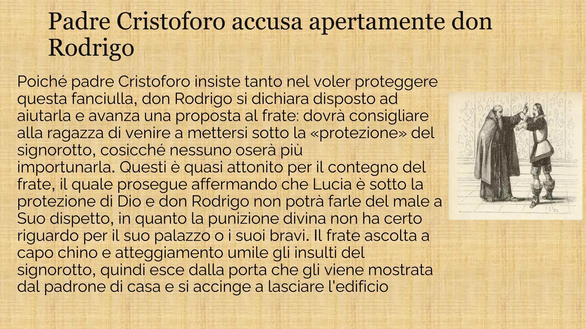I PROMESSI SPOSI di Alessandro Manzoni
Capitolo VI
6
I Promessi Sposi
CAPITOLO Introduzione:
"A siffatta proposta, l'indegnazione del frate,