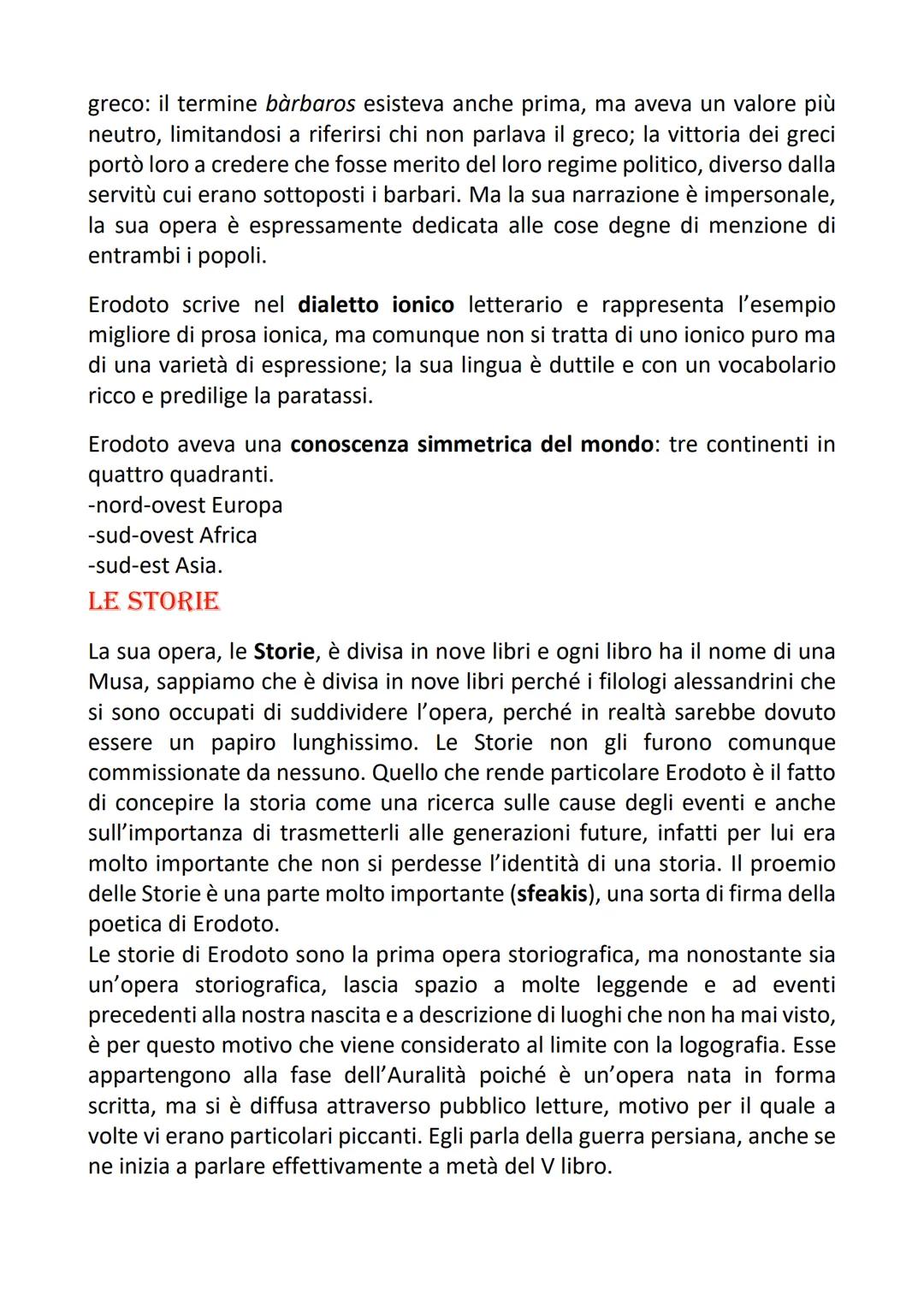 # ERODOTO
Cicerone descrive Erodo "Pater Historiae", infatti Erodoto fu il padre
dell'indagine storica. Egli nacque da una famiglia molto i