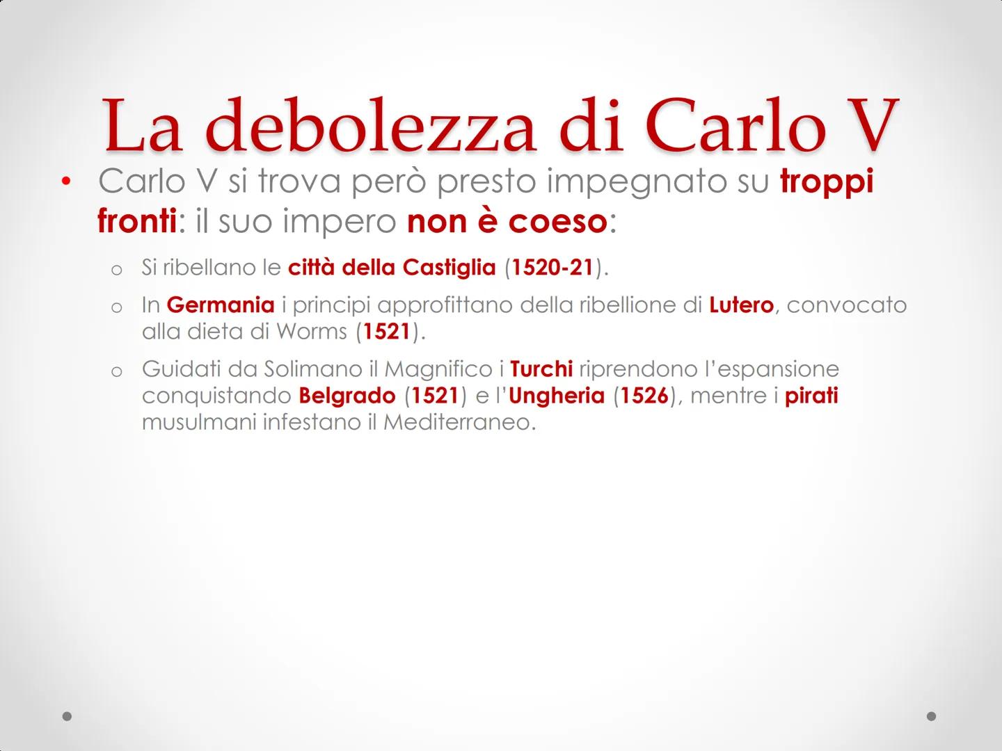 # Carlo V
e la ripresa imperiale # Le eredità di Carlo V d'Asburgo
Borgogna
Asburgo
Spagna
Maria
di Borgogna
(†1482)
Massimiliano
I di