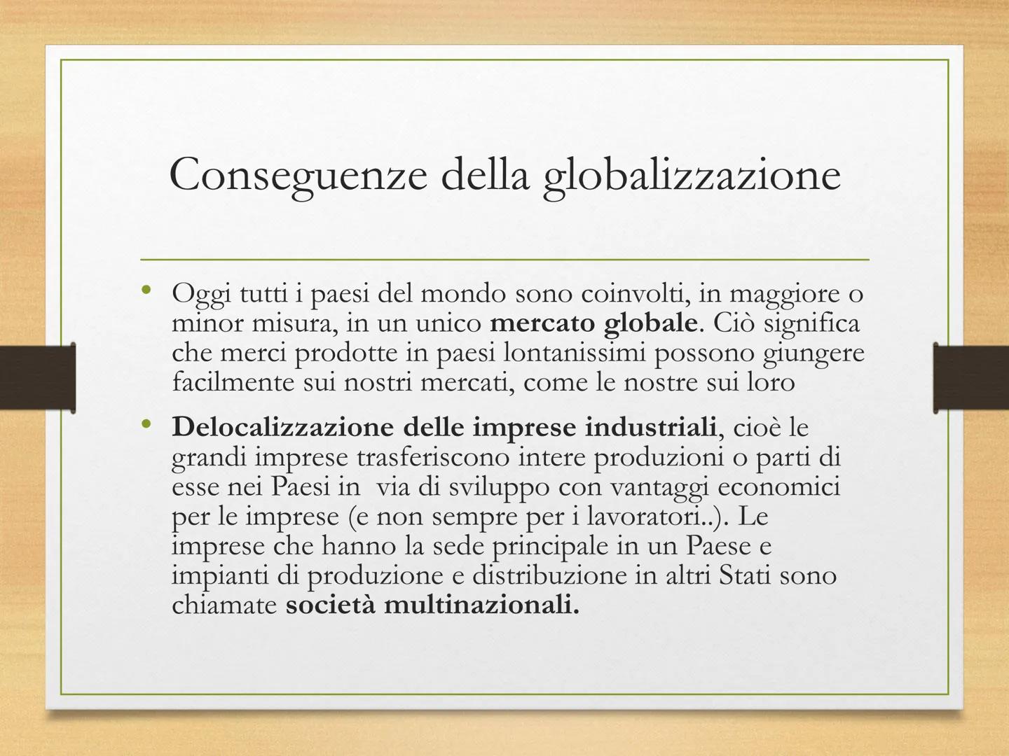 # Che cos'è la
globalizzazione? # GLOBALIZZAZIONE
• La globalizzazione è quel fenomeno
di interconnessione mondiale che interessa l'aspett