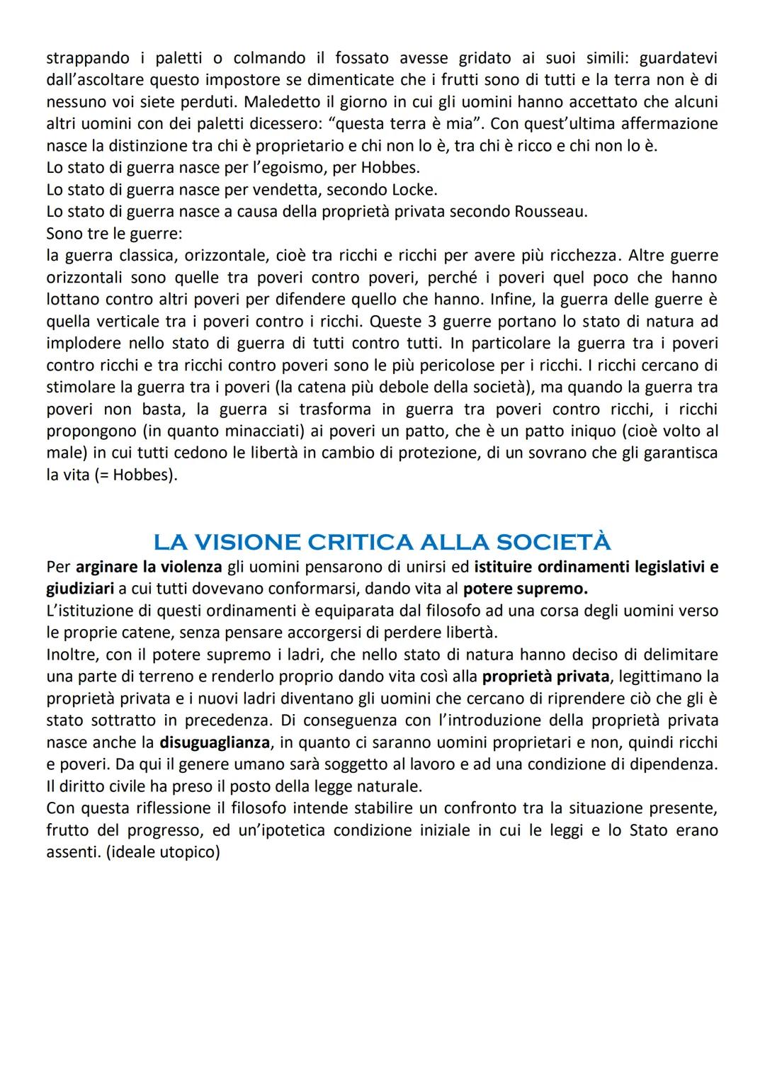 # Jean-Jacques Rousseau
Rousseau condivide l'atteggiamento di critica dei filosofi illuministi ma va oltre il pensiero
del tempo perché con