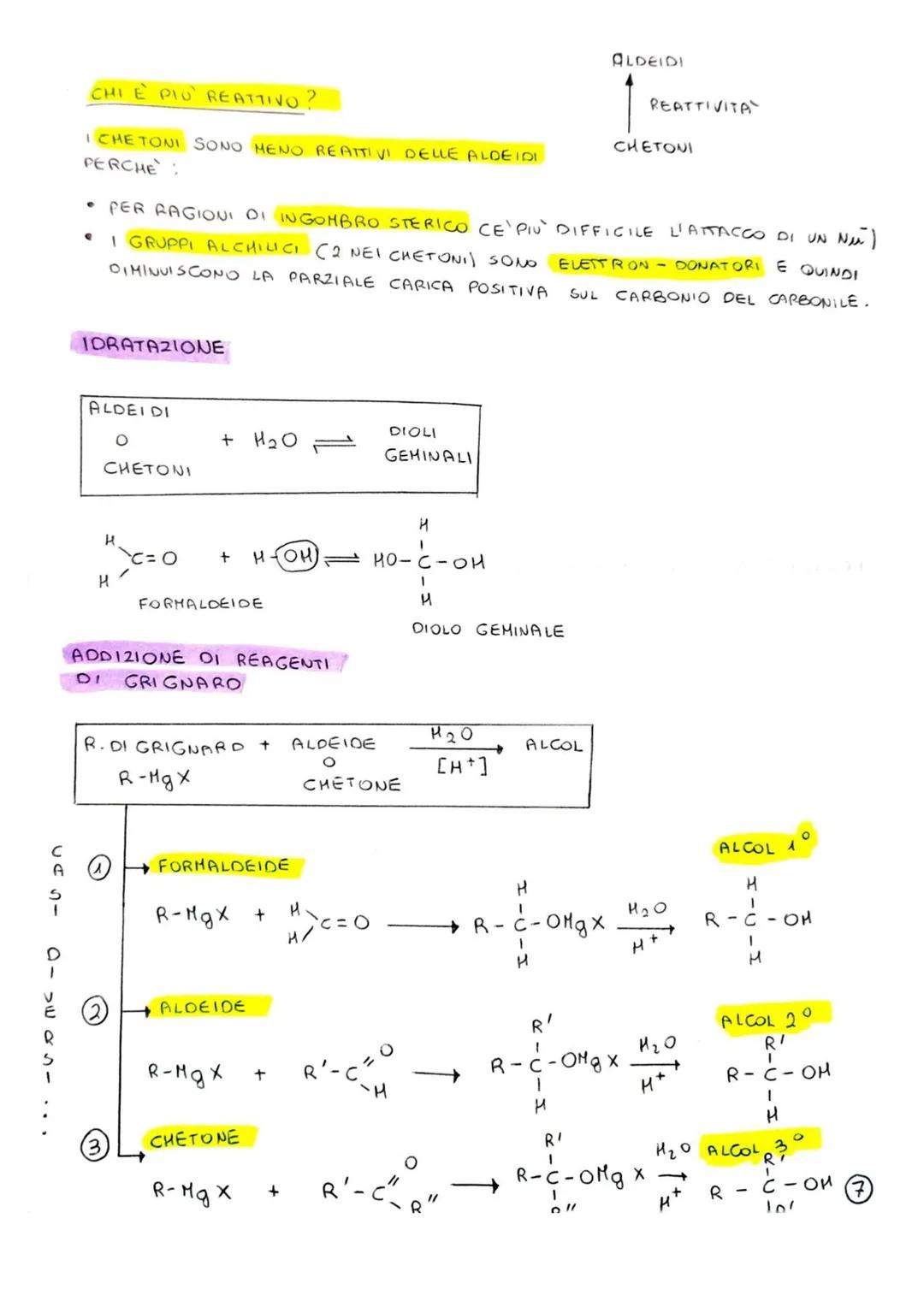 •
1) INTRODUZIONE AI COMPOSTI CARBONILICI
ALDEIDI E CHETONI SONO CARATTERIZZATI DAL GRUPPO FUNZIONALE CARBONILICO
CARBONILE
ALDEIDE
●
ALDEID