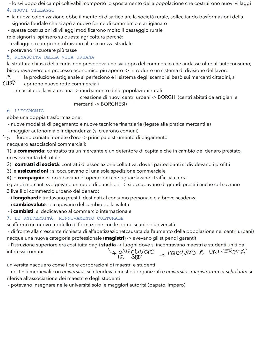 # CAPITOLO 3 - La crescita demografica, economica e civile dopo l'anno Mille
anno mille (XI sec): condusse profondi cambiamenti graduali in