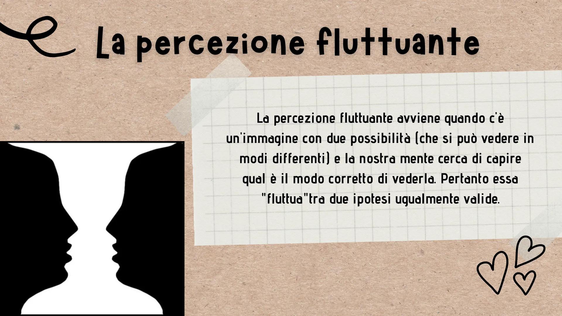 B
че
\/
LA PERCEZIONE
Scienze
umane
U
☆ O
Definizione e
pratiche
Le illusioni
percettive
PUNTI
FONDAMENTALI
La gestalt e i suoi
principi
La