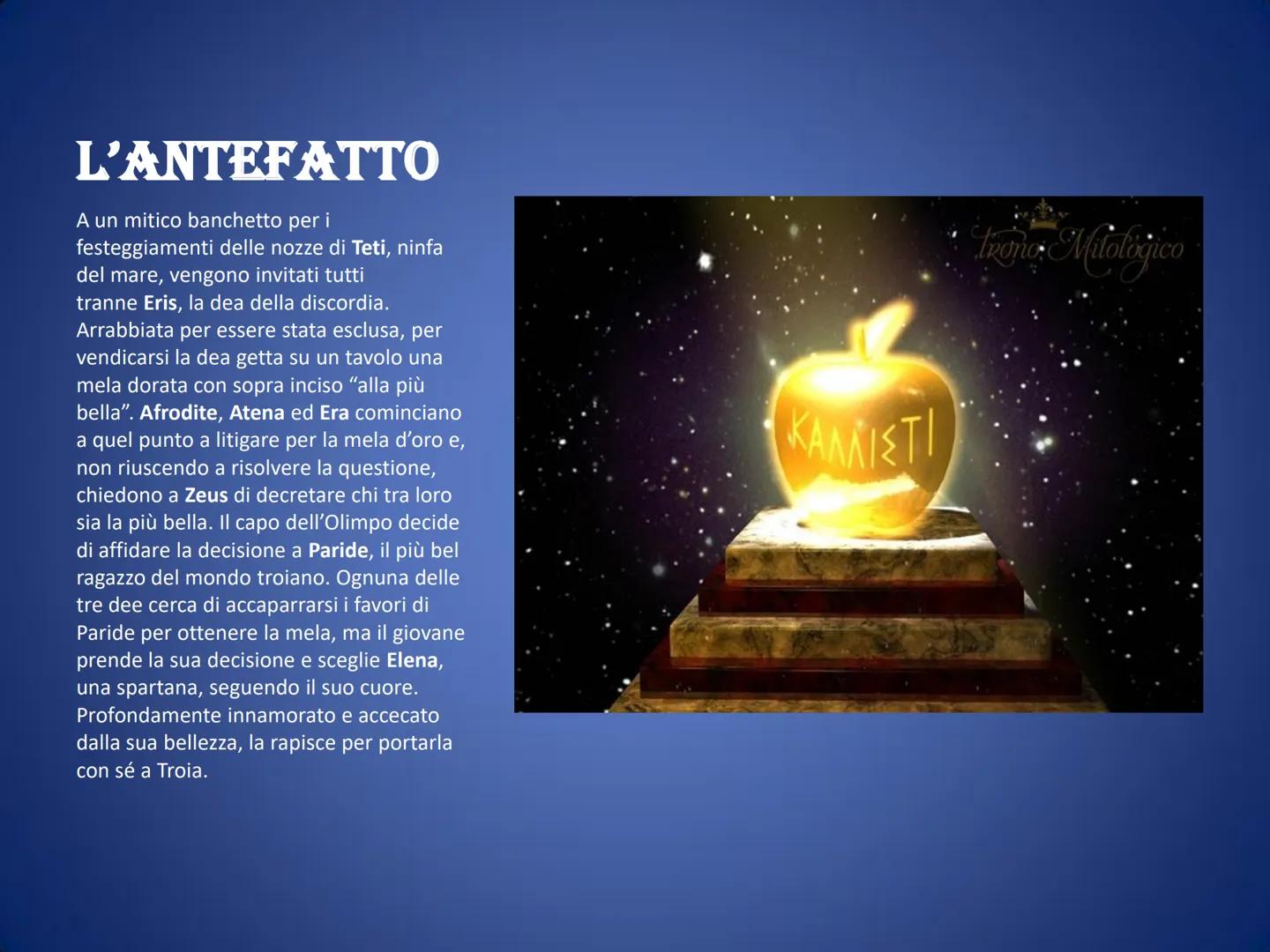 L'ILIADE COS'È L'ILIADE?
-L'ILIADE E' UN
ΡΟΕΜΑ ΕΡICO
SCRITTO DA OMERO.
-NARRA DEGLI ULTIMI
51 GIORNI DELLA
GUERRA DI TROIA
-L'OPERA E' FO