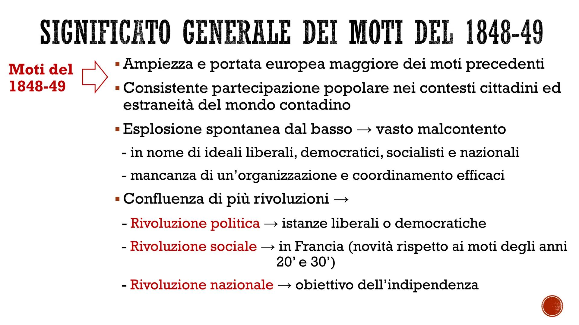 I MOTI DEL 1848-1849
LA PRIMAVERA DEI POPOLI
FSC OBEROE Crisi economica
LE CAUSE: UN PERIODO DI CRISI
EUCH!
KARL MARX
PROLETARIER ALLER LAND
