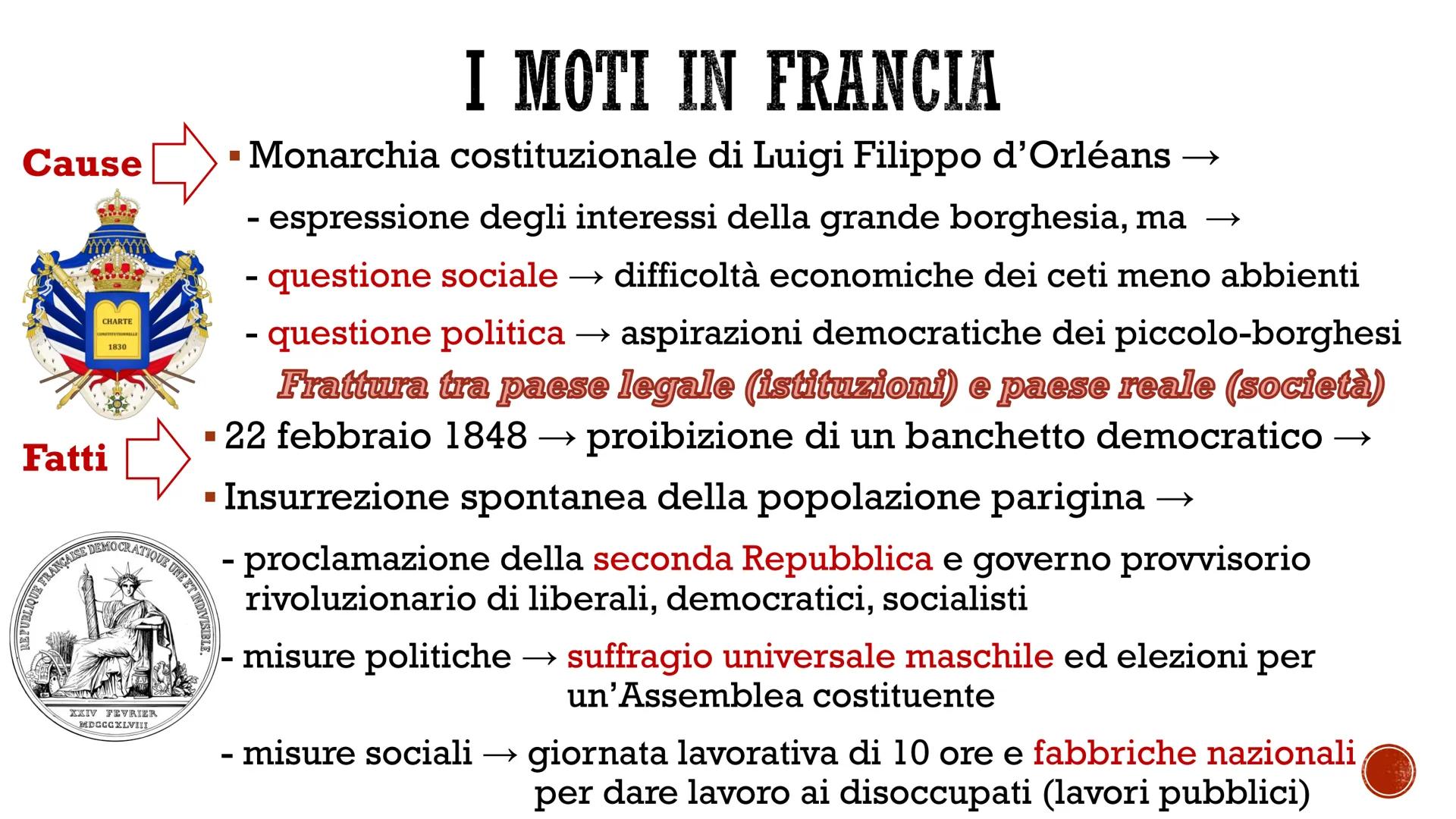 I MOTI DEL 1848-1849
LA PRIMAVERA DEI POPOLI
FSC OBEROE Crisi economica
LE CAUSE: UN PERIODO DI CRISI
EUCH!
KARL MARX
PROLETARIER ALLER LAND
